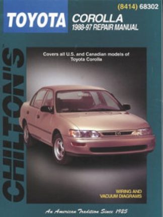 Chilton Toyota Corolla 1988-1997 Repair Manual