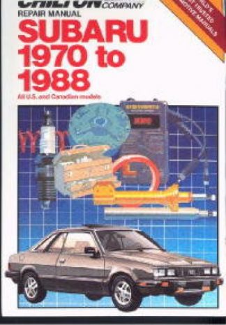 Chilton Subaru 1970-1988 Repair Manual
