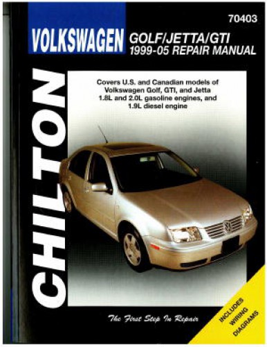 Chilton Volkswagen Golf Jetta and GTI 1999-2005 Repair Manual