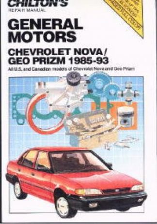Chilton GM - Chevrolet Nova GEO Prizm 1985-1993 Repair Manuals