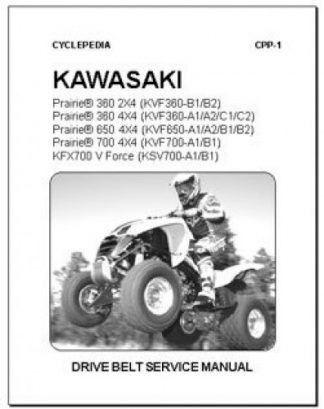Kawasaki Suzuki KFX700 Prairie Twin Peaks Brute Force Belt Reset Manual