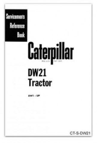 Caterpillar DW21 Servicemens Reference Book