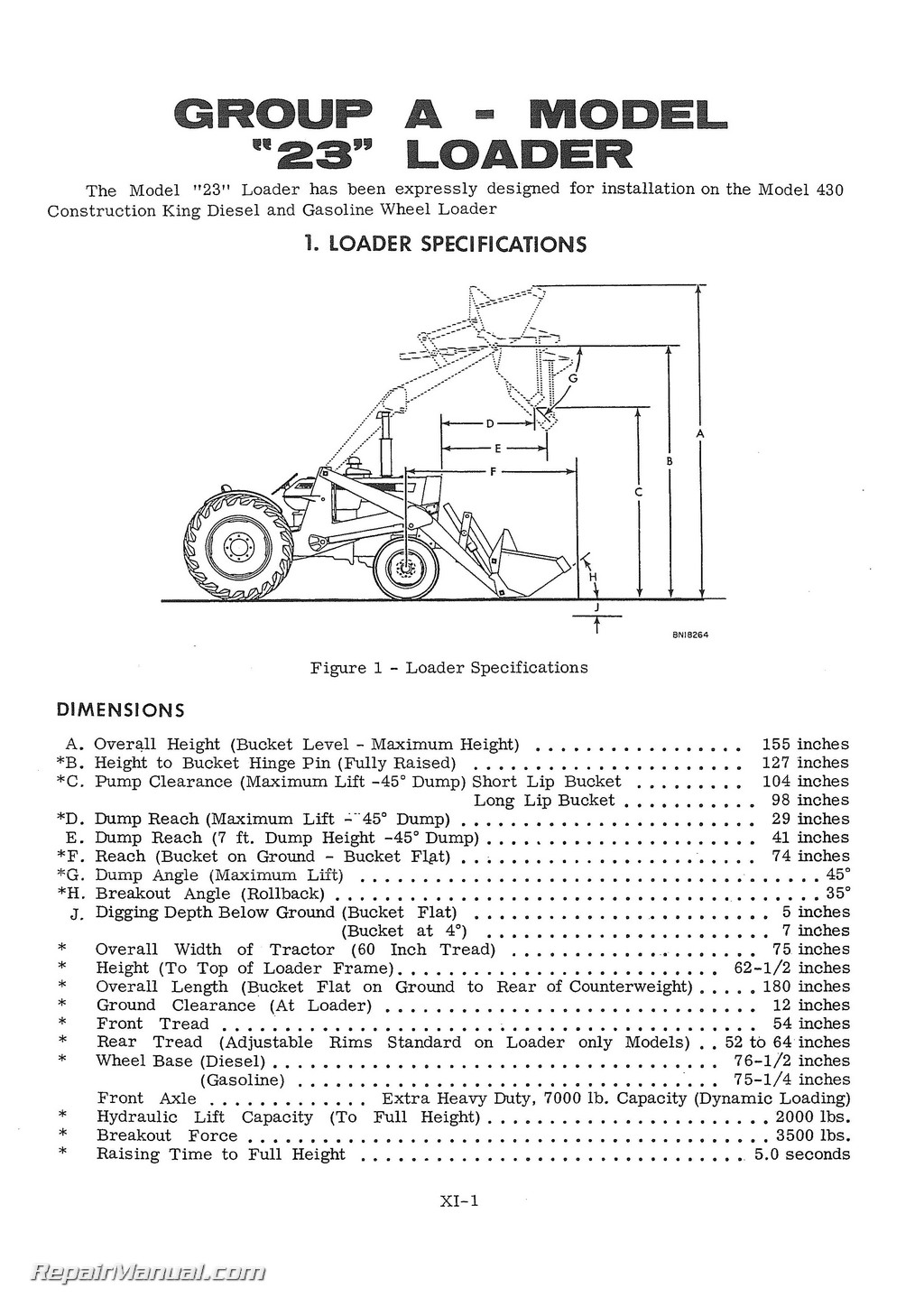 Case 530Ck Tractor Loader Backhoe Service Manual Parts Catalog