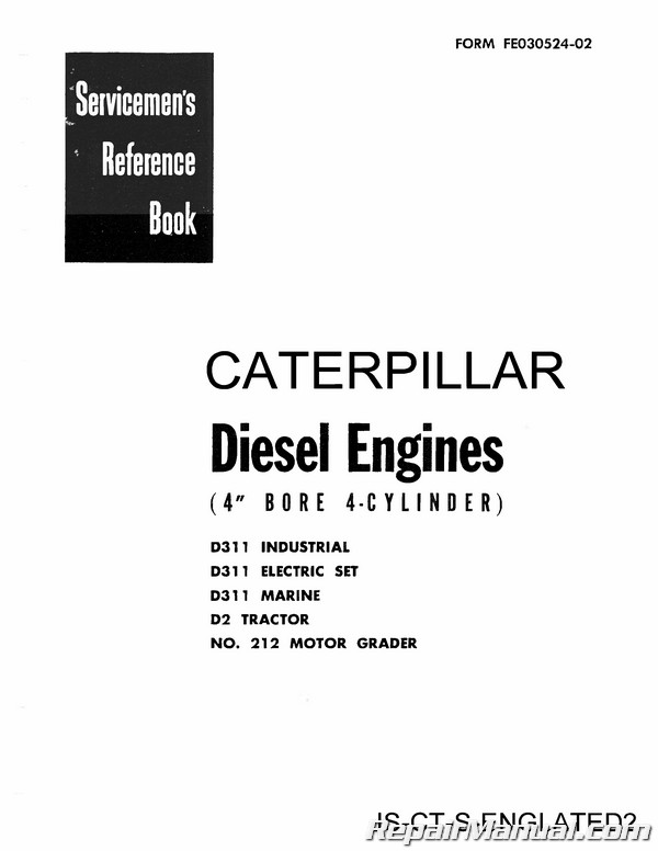 Caterpillar No 212 Motor Grader Sales Book 
