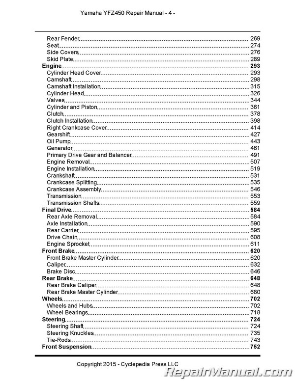 Yamaha Atv Vin Chart