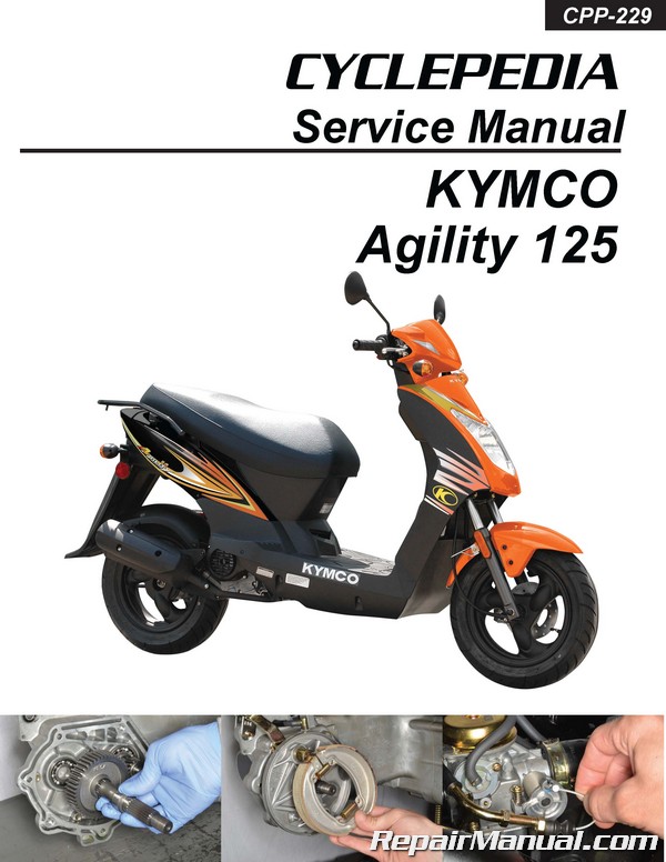 Cyclepedia KYMCO Agility Scooter Printed Service Manual