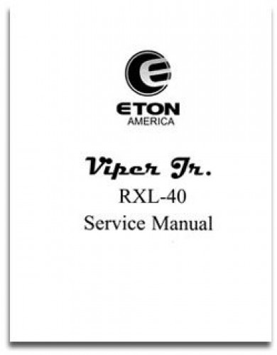 Official Eton Viper RXL40 Junior Factory Service Manual