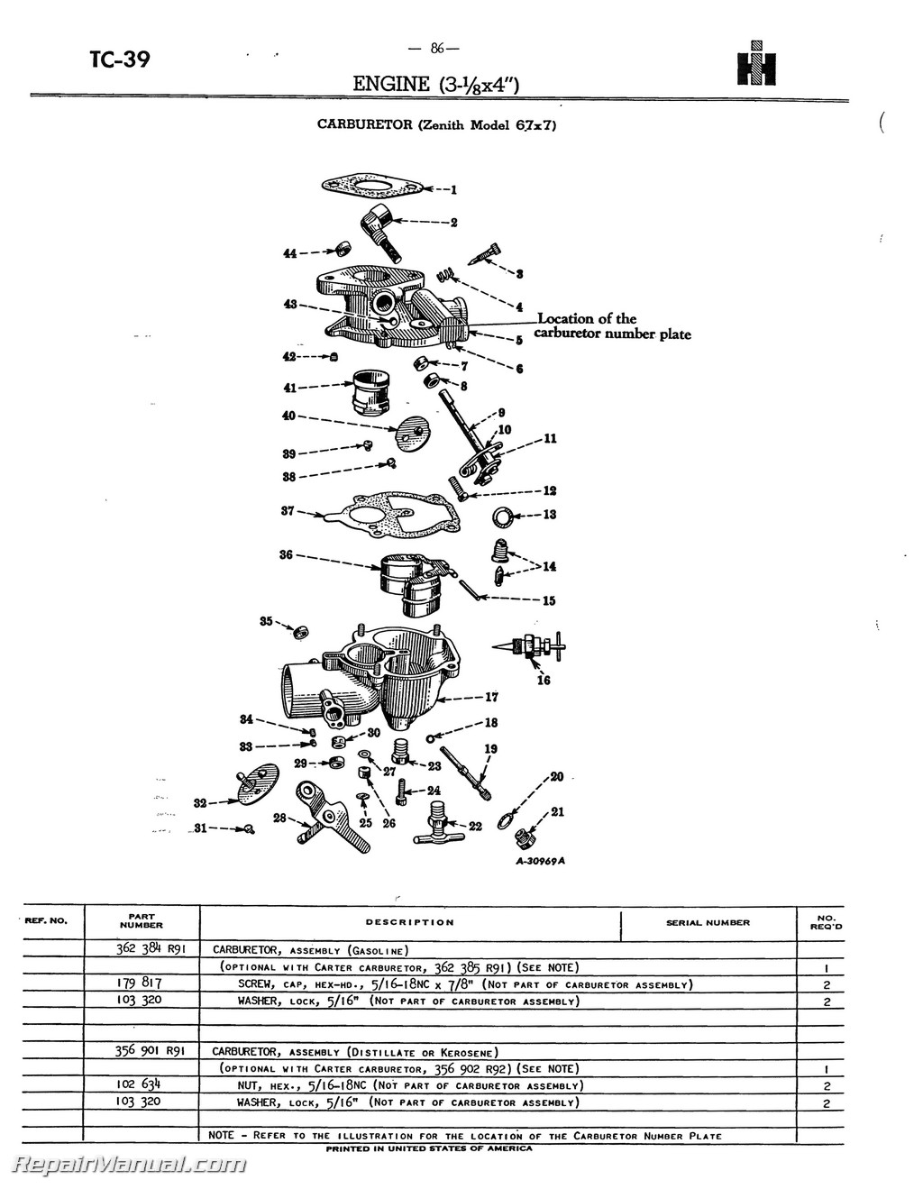 Farmall Super A AV A-1 AV-1 Tractor Parts Manual wiring diagram for 720 john deere tractor 