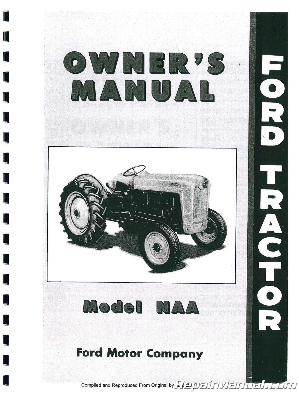 Ford NAA Jubilee Deluxe Tractor Manual Kit 