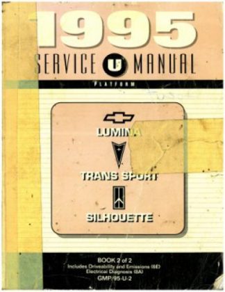1995 Chevrolet Lumina Pontiac Trans Sport Oldsmobile Silhouette Factory Service Manual Book 2 of 2 Used