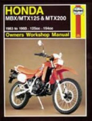Haynes 1983-1993 Honda MBX MTX 125 MTX 200 Repair Manual
