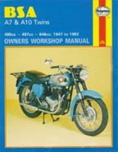 Haynes BSA A7 A10 Twins 1947-1962 Owners Workshop Manual