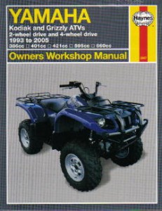 Yamaha YFM 400 450 600 660 Kodiak Grizzly 1993-2005 ATV Repair Manual