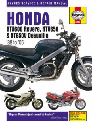 Haynes Honda NTV600 Revere NTV650 NT650V Deauville 1988-2005 Repair Manual