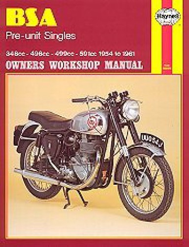 Haynes BSA Pre-unit Singles 1954-1961 Owners Workshop Manual