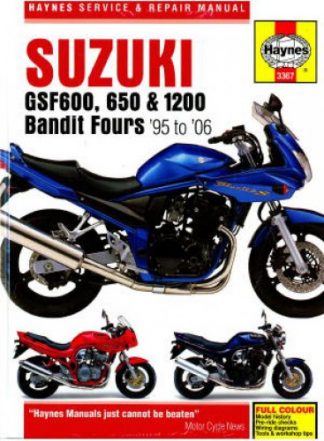 Haynes Suzuki GSF600 GSF1200 Bandit 1995-2006 Repair Manual