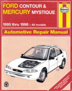 Free repair manual for 1995 ford mystique or contour #2