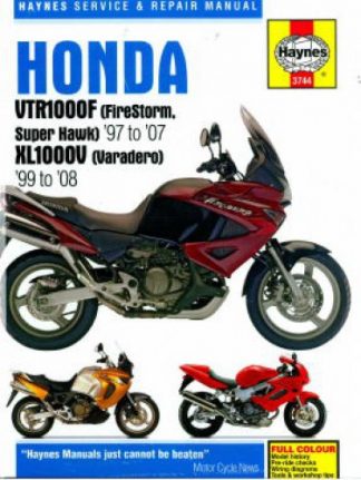Haynes Honda 1997-2007 VTR1000F And 1999-2008 XL1000V Repair Manual