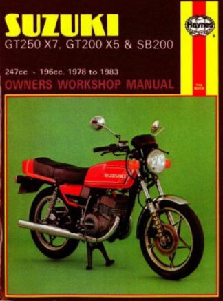 Haynes Suzuki GT250X7 GT200X5 SB200 Twins 1978-1983 Owners Workshop Manual