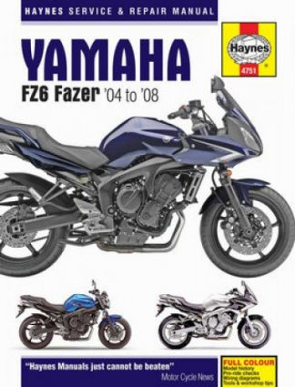 Haynes Yamaha 2004-2008 FZ6 Repair Manual