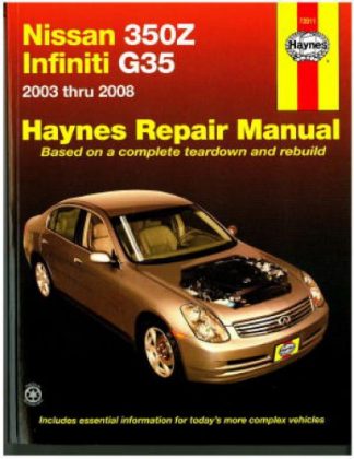 Haynes Nissan 350Z Infiniti G35 2003-2008 Auto Repair Manual