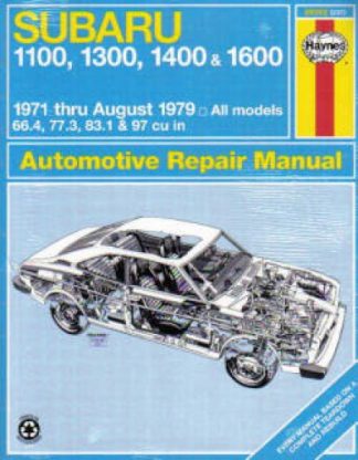 Haynes Subaru 1100 1300 1400 1600 1971-1979 Auto Repair Manual