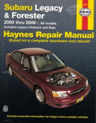 Haynes Subaru Legacy 2000-2009 Forester 2000-2008 Auto Repair Manual