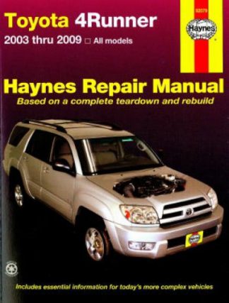 Haynes 2003-2009 Toyota 4Runner Auto Repair Manual