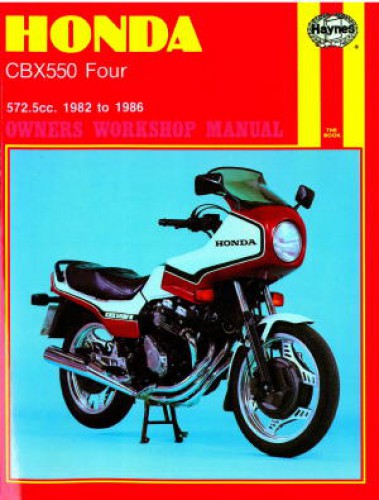 Haynes Honda CBX550 Four 1982-1986 Owners Workshop Manual