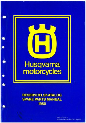Husqvarna 1980 125 240 250 390 Spare Parts Manual