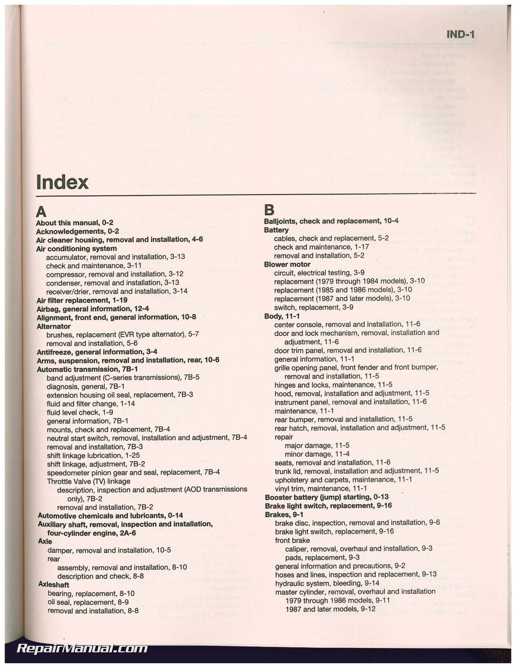 1987 Ford mustang repair manual #5
