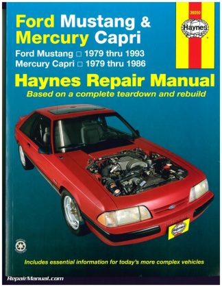 1979-1993 Ford Mustang & Capri Chiltons Repair Service Shop Workshop Manual 9953 