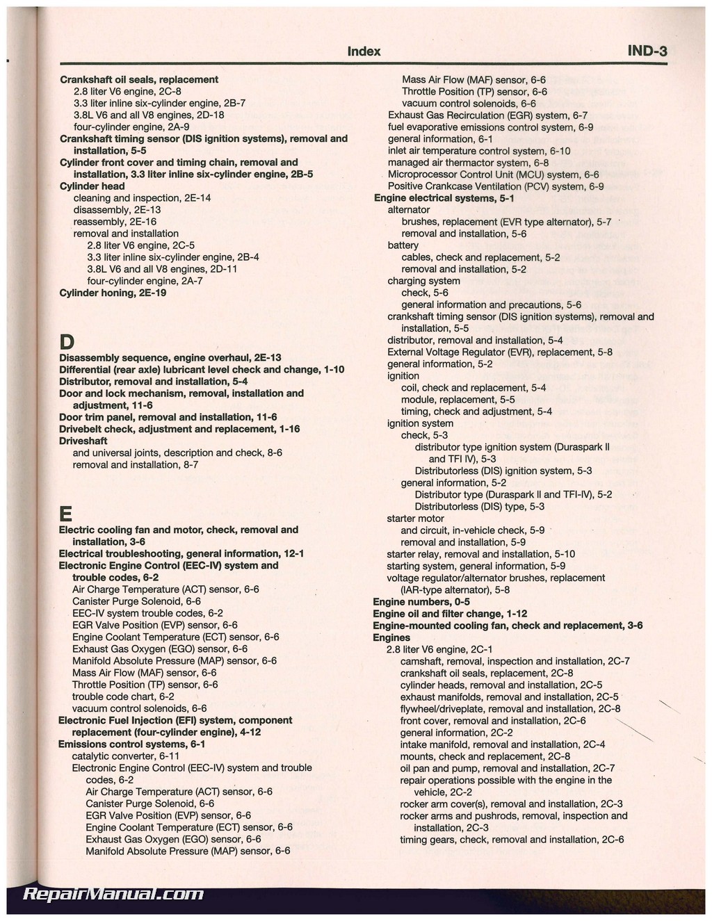 1987 Ford mustang repair manual #3