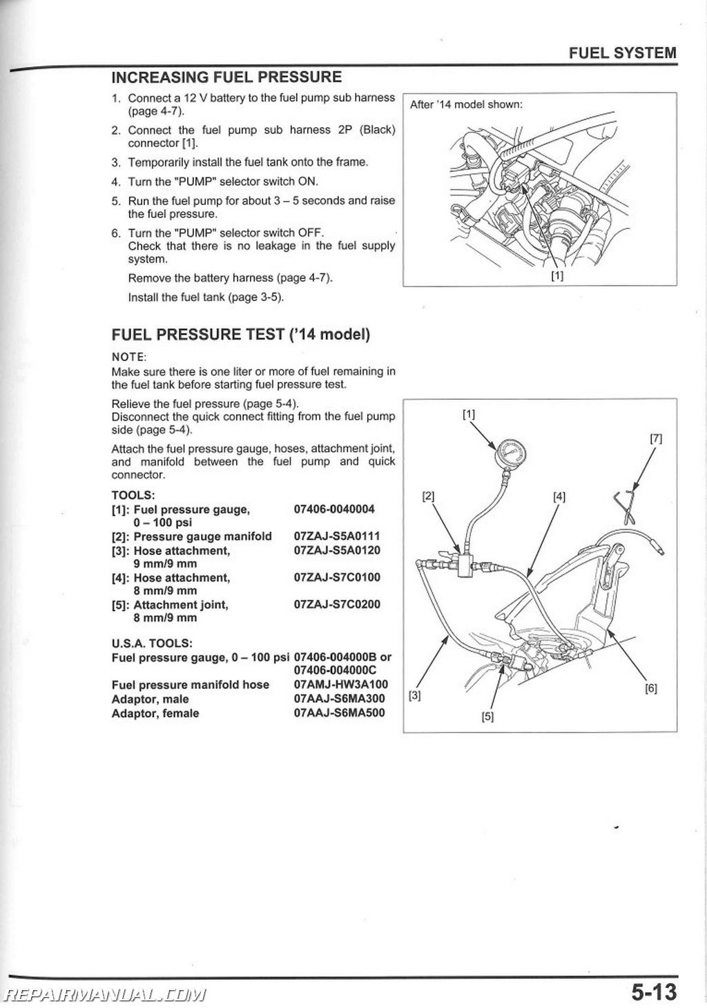 2010-2013 Honda CRF250R Motorcycle Service Manual 2000 foreman 400 wiring diagram 