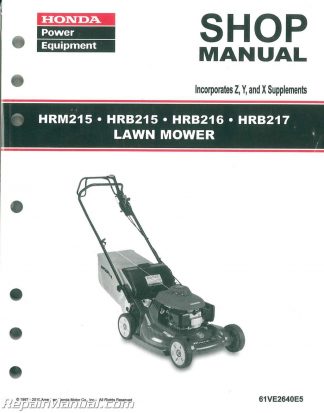 Honda Lawn Mower Manuals - Repair Manuals Online