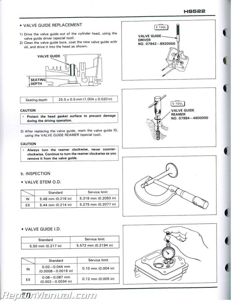 Honda HS522/HS622 Snowblower Shop Manual