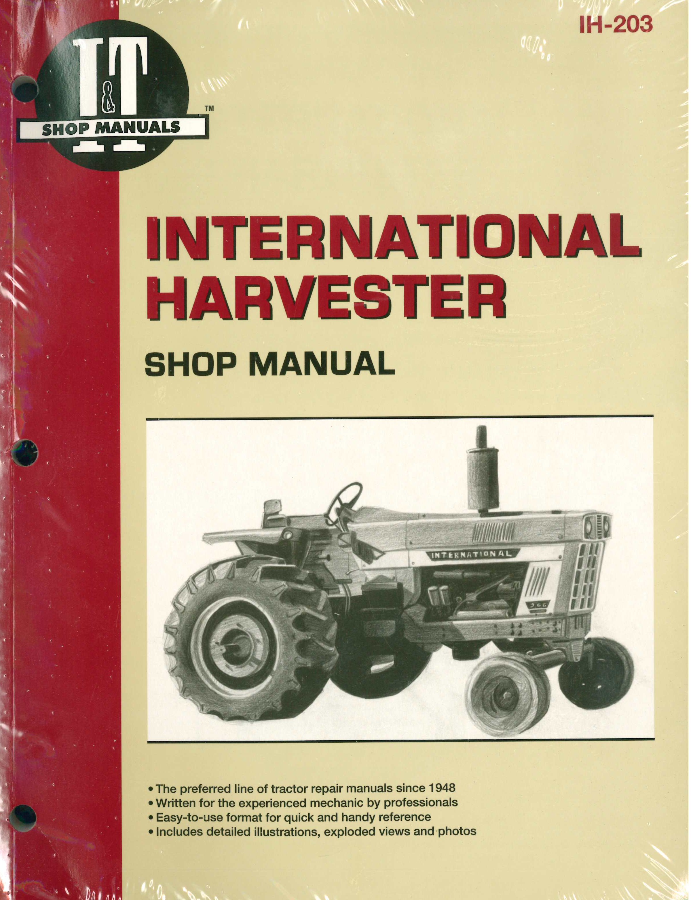 International Harvester Tractor Service Manual 454 464 484 574 584 674 766 786 826 886 966 986 1026 1066 1086