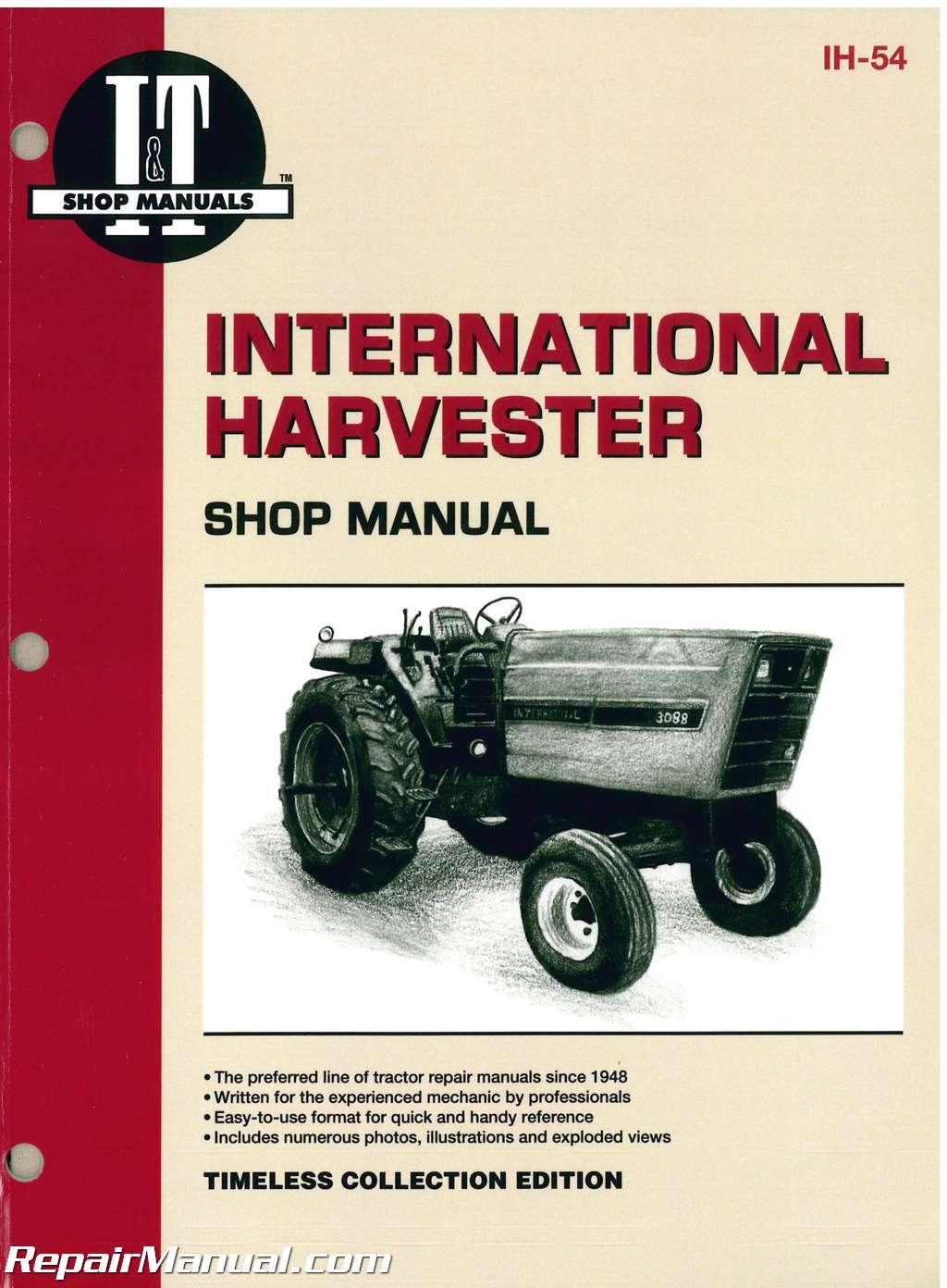 Hydro 84 International Harvester Tractor Technical Service Shop Repair Manual