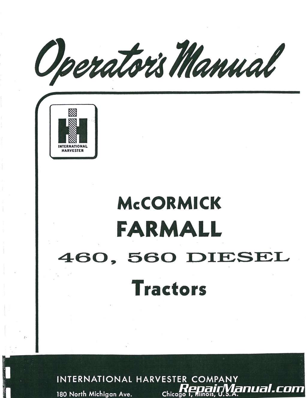Farmall 460 manual pdf