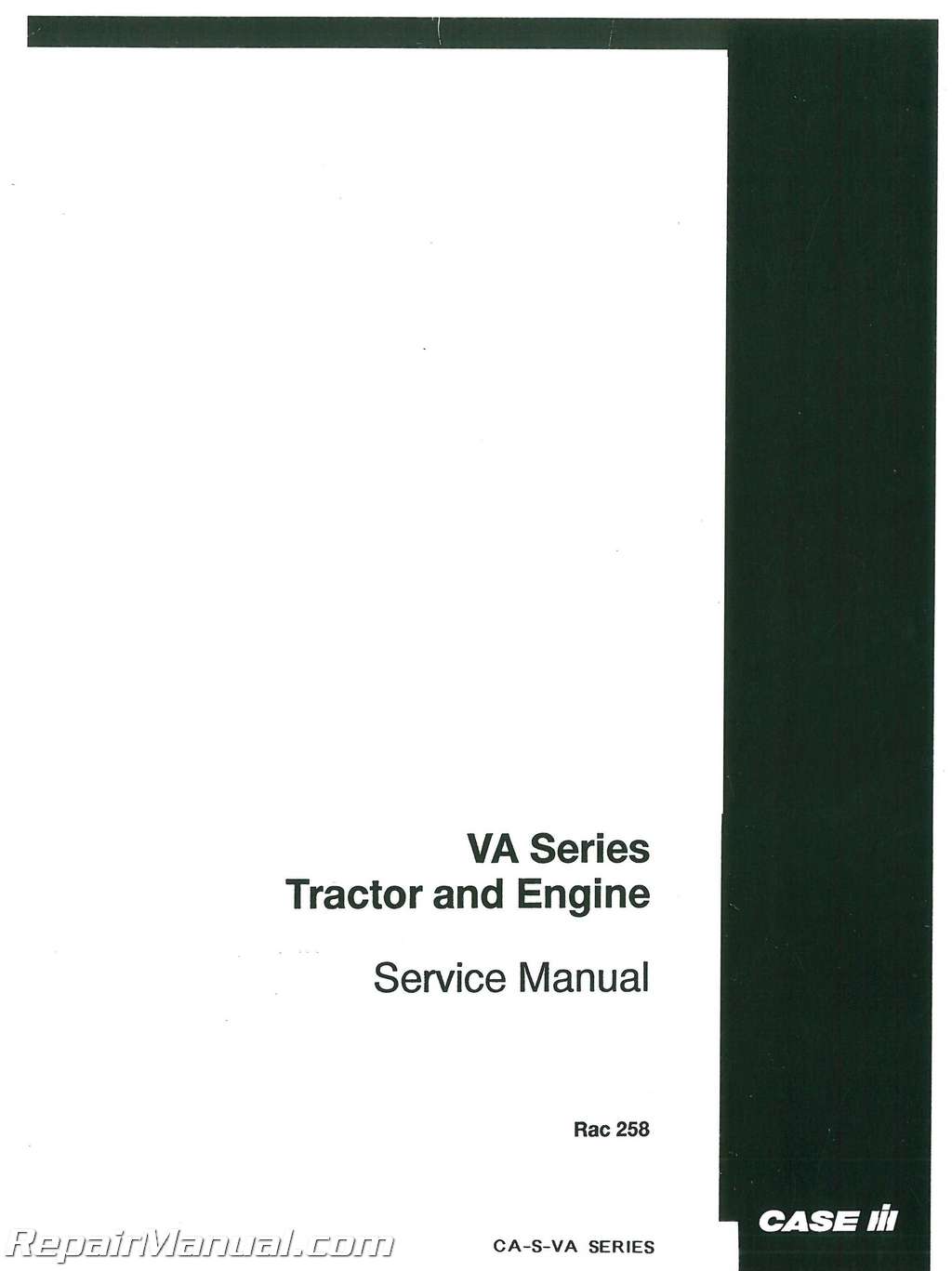 Case VCMB 1  2 Bottom Plows VA Series Operators Manual