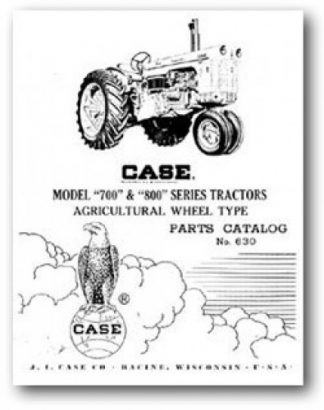 JI Case Model 700 and 800 Factory Parts Manual
