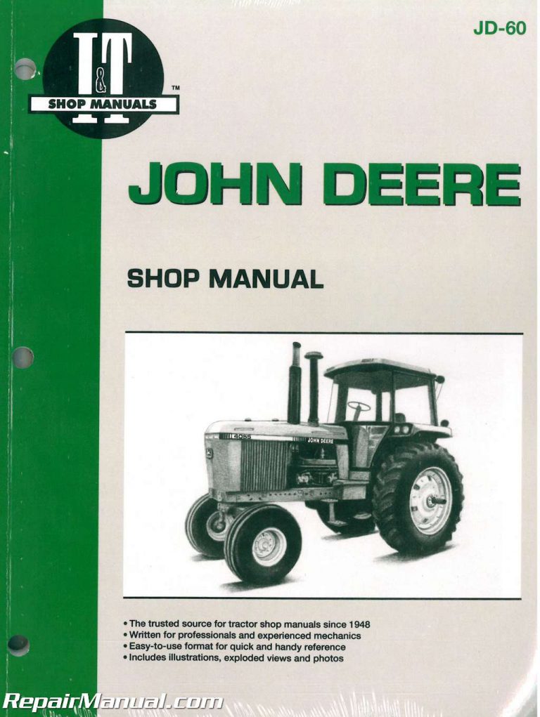 John Deere 4055 4255 4455 4555 4755 4955 Tractor Manual