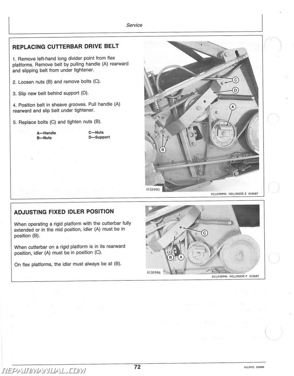 John Deere 900 Series Cutting Platforms Operator's Manual OMH168627