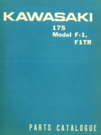 Used 1966 Kawasaki 175 F1TR and 175 F1 Factory Parts Manual
