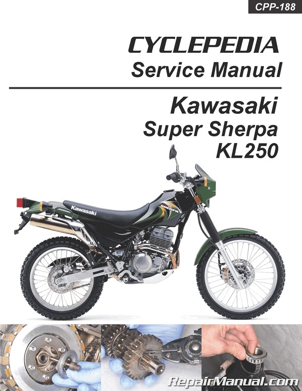 KL250 Sherpa Kawasaki Cyclepedia Printed Motorcycle Service Manual