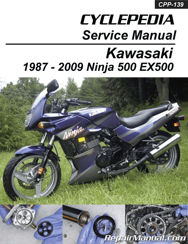 Kawasaki EX500 500 Cyclepedia Printed Service Manual