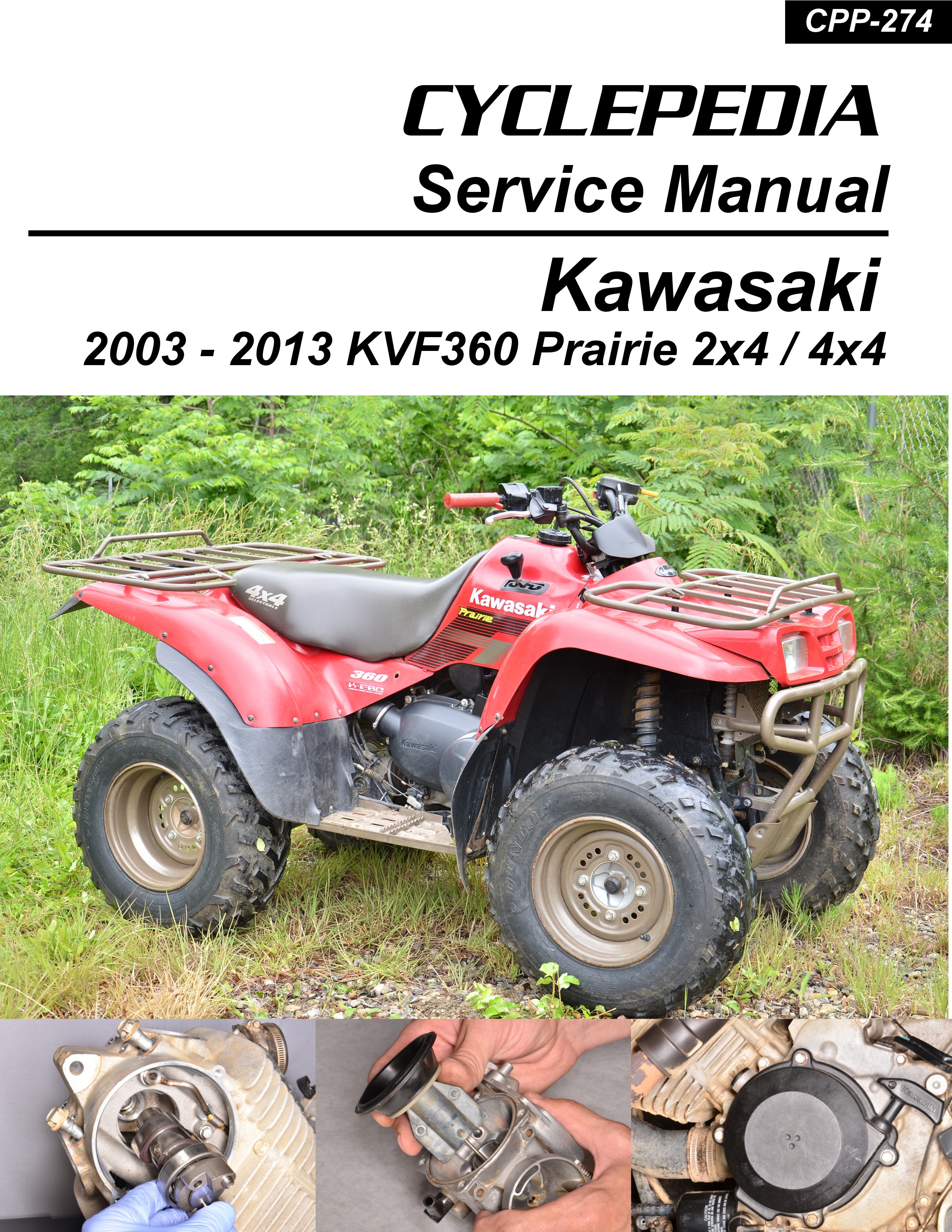 Kawasaki KVF360 Prairie Cyclepedia ATV Service Manual