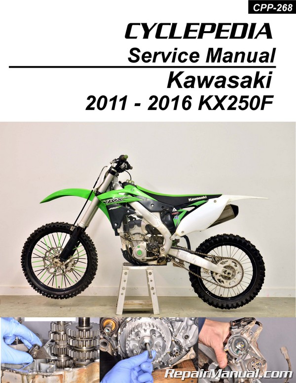 KX250F Printed Motorcycle Service Manual 2011-2016