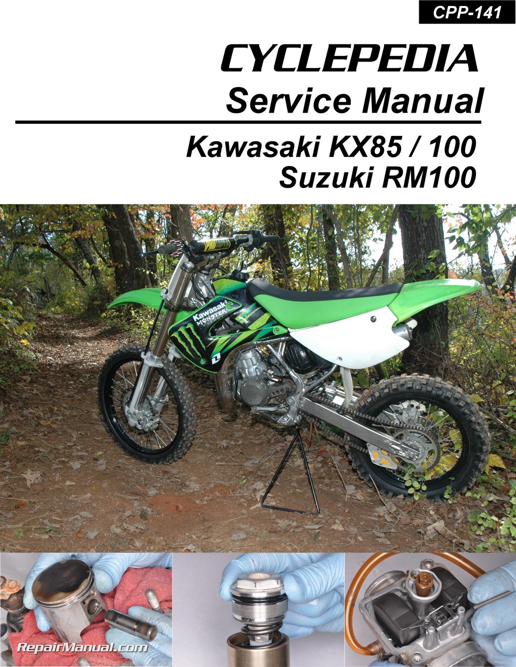 KX100 Suzuki RM100 Cyclepedia Motorcycle Manual