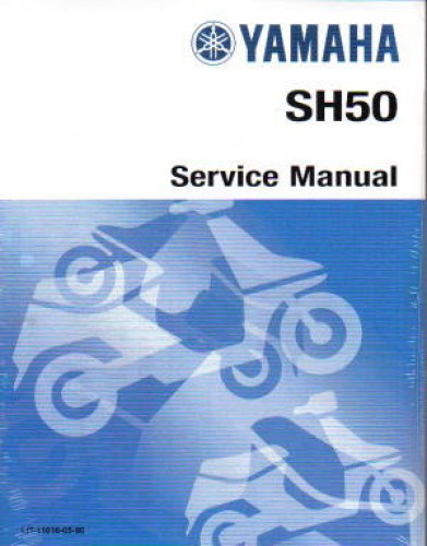 Official 1987-2001 Yamaha SH50 Scooter Factory Service Manual
